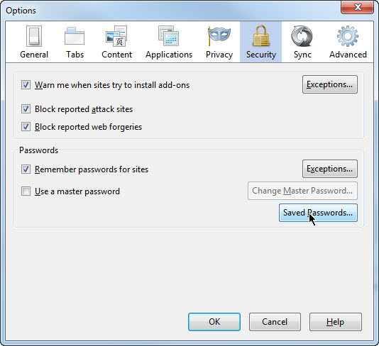 Firefox, vergessen Passwort(Passwörter) und Benutzername auslesen
